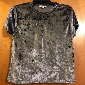 Velvet Semi-Crop Top